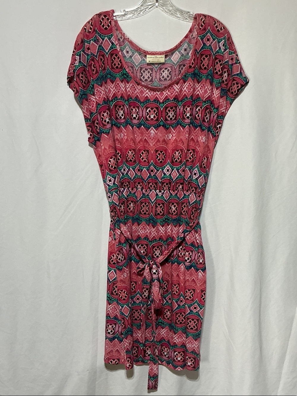 Bobbie Brooks Womens Fit & Flare Dress Plus Sz 3X